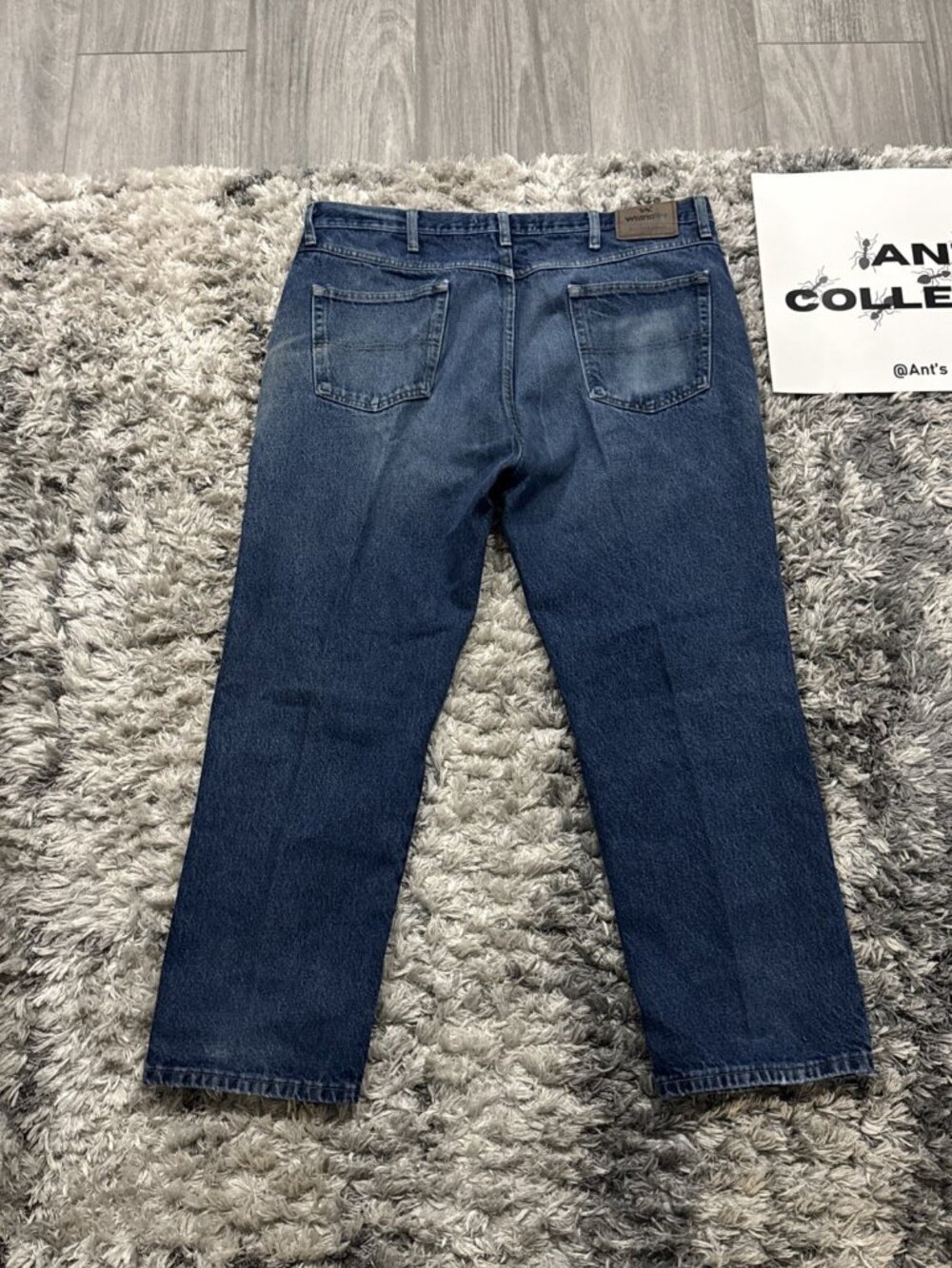 Wrangler Blue 00 S Men Denim Casual Workwear Jeans 40X29 Sz 40X29